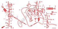 LEVIER DE GUIDON   CABLE   COMMODO pour Honda FOURTRAX 420 RANCHER 4X4 PS RED de 2012