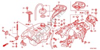 RESERVOIR A CARBURANT pour Honda FOURTRAX 420 RANCHER 4X4 PS RED de 2012