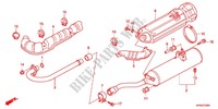 SILENCIEUX D'ECHAPPEMENT pour Honda FOURTRAX 420 RANCHER 4X4 PS RED de 2012