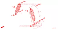 AMORTISSEUR AVANT pour Honda FOURTRAX 500 FOREMAN 4X4 Electric Shift de 2012