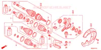 ARBRE DE ROUE AVANT pour Honda FOURTRAX 500 FOREMAN 4X4 de 2012