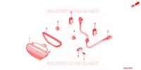 FEU ARRIERE pour Honda FOURTRAX 500 FOREMAN RUBICON Power Steering de 2012