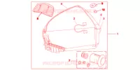 TOP CASE 45L DARKNESS BLACK pour Honda VFR 1200 F de 2012