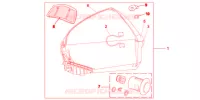 TOP CASE 45L TITANIUM BLADE pour Honda VFR 1200 F de 2012