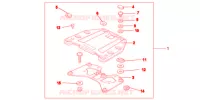 SUPPORT PLATINE ARRIERE pour Honda VFR 1200 F de 2012