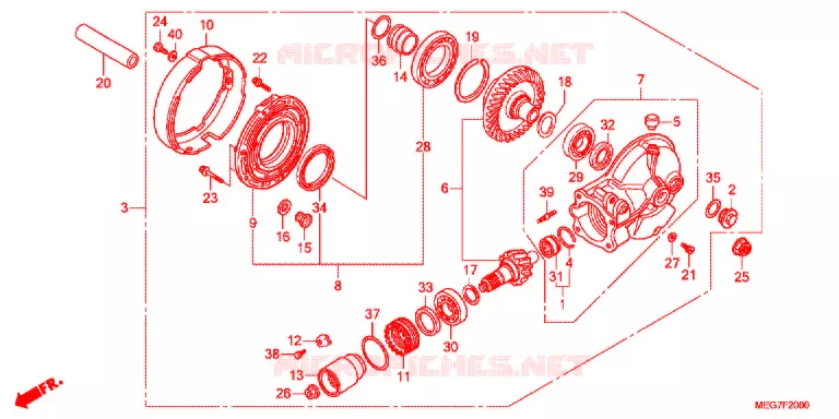 COUPLE CONIQUE Honda MOTO 750 SHADOW 2012  VT750CSC