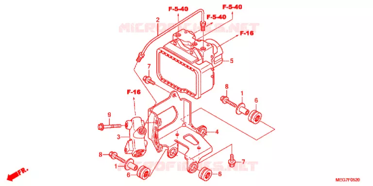MODULATEUR ABS Honda MOTO 750 SHADOW 2012  VT750CSC