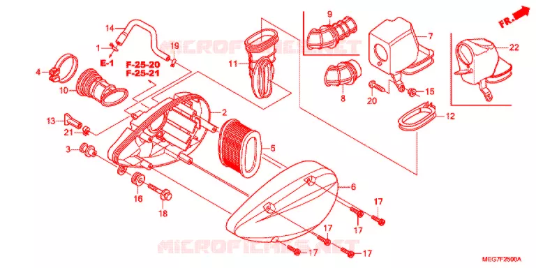 FILTRE A AIR Honda MOTO 750 VT 2013  VT750SC