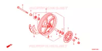 ROUE AVANT pour Honda PCX 125 SPECIAL EDITION de 2012
