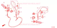 COMMODO   CABLE   RETROVISEUR pour Honda SH 125 SPECIAL de 2013