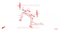 BEQUILLE pour Honda SH 125 TOP CASE SPECIAL de 2011