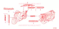 AUTOCOLLANTS pour Honda SH 150 SPECIAL 3F de 2013