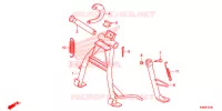 BEQUILLE pour Honda WAVE 110 3DK de 2013