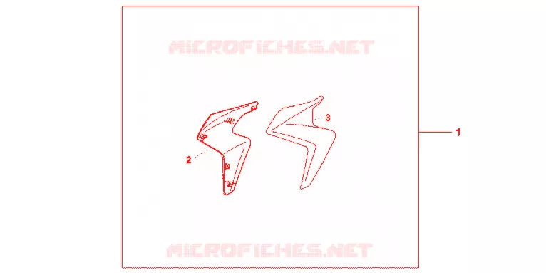 OUIES DE RADIATEUR Honda MOTO 1000 CB 2012  CB1000RAC
