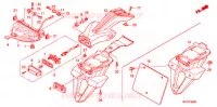 FEU ARRIERE pour Honda CB 1000 R ABS BLANCHE de 2012