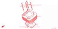 CYLINDRE pour Honda XRE 300 ABS de 2010