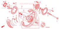 ROUE ARRIERE pour Honda XRE 300 ABS de 2010