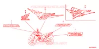 AUTOCOLLANTS pour Honda XRE 300 ABS BR de 2011