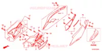 COUVERCLES LATERAUX pour Honda XRE 300 ABS BR de 2011