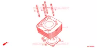 CYLINDRE pour Honda XRE 300 ABS BR de 2011