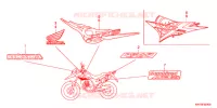 AUTOCOLLANTS pour Honda XRE 300 4LA de 2012
