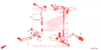 PEDALE pour Honda CB 500 F WHITE de 2014