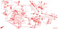 GUIDON   TE DE FOURCHE pour Honda CB 500 F WHITE de 2014