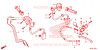 LEVIER DE GUIDON   CABLE   COMMODO pour Honda CB 500 F WHITE de 2014