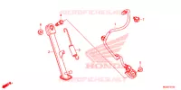 BEQUILLE pour Honda CB 500 F WHITE de 2014
