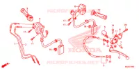 LEVIER DE GUIDON   CABLE   COMMODO pour Honda CB 500 F WHITE de 2014
