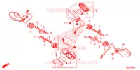 CLIGNOTANT pour Honda CB 500 X ABS de 2014