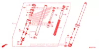 FOURCHE pour Honda CB 500 X ABS de 2014