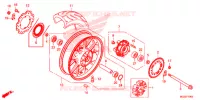 ROUE ARRIERE pour Honda CB 500 F WHITE de 2013