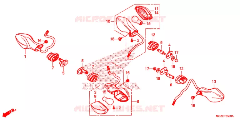 CLIGNOTANT Honda MOTO 500 CB 2013  CB500FD