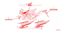 AUTOCOLLANTS pour Honda CB 500 F ABS de 2013