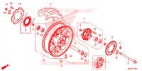 ROUE ARRIERE pour Honda CB 500 F ABS de 2013