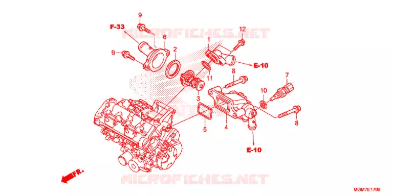 THERMOSTAT Honda MOTO 600 HORNET 2013  CB600FD