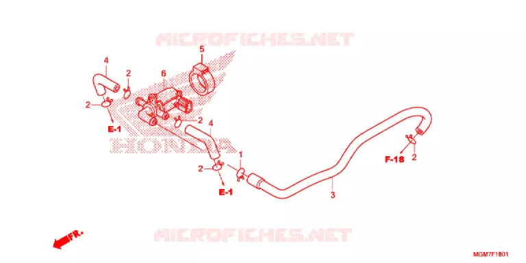 VALVE DE COMMANDE D'INJECTION D'AIR Honda MOTO 600 HORNET 2013  CB600FD