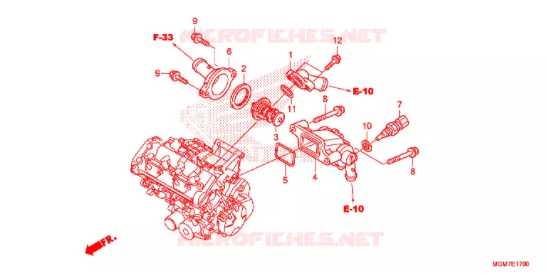 THERMOSTAT Honda MOTO 600 HORNET 2013  CB600FD