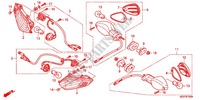 CLIGNOTANT pour Honda CBR 1000 RR FIREBLADE TRICOLOR de 2013