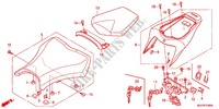 SELLE (CBR1000RR/RA) pour Honda CBR 1000 RR FIREBLADE TRICOLOR de 2013