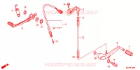 PEDALE pour Honda CBR 1000 RR FIREBLADE BLACK de 2013