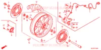 ROUE AVANT pour Honda CBR 1000 RR BLACK de 2012