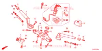 GUIDON   TE DE FOURCHE pour Honda CBR 125 WHITE de 2012