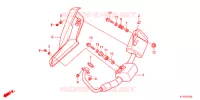 SILENCIEUX D'ECHAPPEMENT pour Honda CBR 125 WHITE de 2012