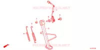BEQUILLE pour Honda CBR 250 R ABS TRICOLOR de 2013