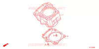 CYLINDRE pour Honda CBR 250 R BLANCHE de 2013