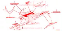 AUTOCOLLANTS (CBR500RD/RAD) (CBR500RE/RAE CH) pour Honda CBR 500 R ABS TRI COLOUR de 2013