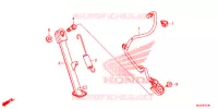 BEQUILLE pour Honda CBR 500 R ABS WHITE de 2013