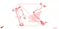 BEQUILLE pour Honda CBR 500 R ABS BLANCHE de 2013